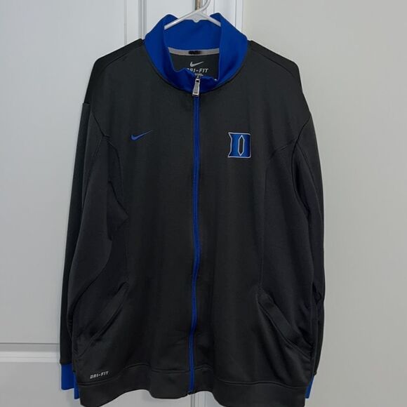 Nike Duke University Blue Devils Basketball Warm Up Shooter Track Zipper Jacket - Picture 3 of 8